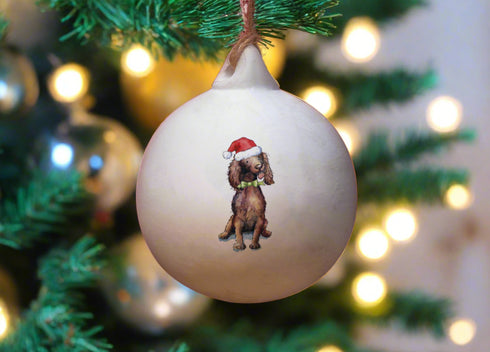 Cocker (Working) Liver Ceramic Bauble